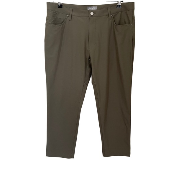 Ash & Erie Other - Ash & Erie Mens 5-Pocket Tech Pants Olive Green 33x25 Short Inseam Performance